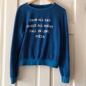 Wildfox Swim all day Sweater Sz Small